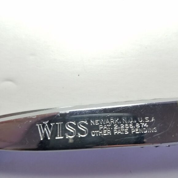 Vintage Wiss Chrome Zig Zag Pinking Sheers Sewing Scissors - Picture 8 of 8
